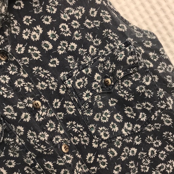 Floral Denim Button Down - Picture 5 of 5